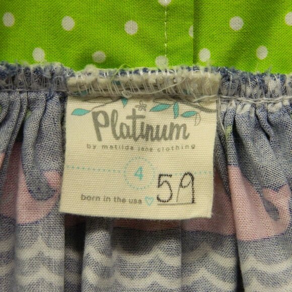 Matilda Jane Platinum Loves Me Dress Pink Whales size 4 - Picture 4 of 8